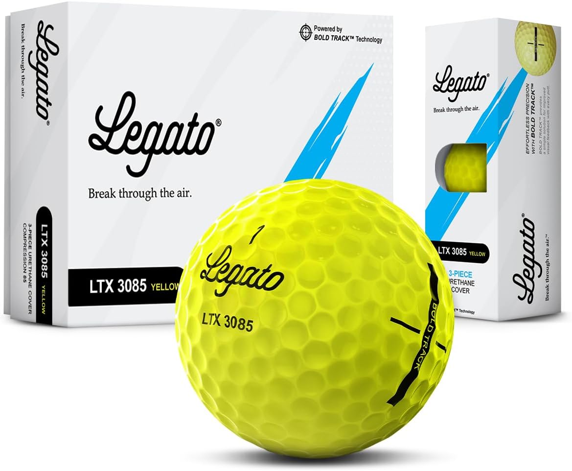 Balls LTX3085, 3 Piece, Urethane Cover, 12 Packs | Maximized Spin Control & Soft Feel, 85 Compression for Maximized Distance, USGA Conforming
