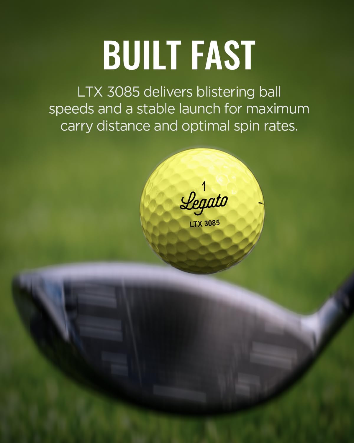Balls LTX3085, 3 Piece, Urethane Cover, 12 Packs | Maximized Spin Control & Soft Feel, 85 Compression for Maximized Distance, USGA Conforming