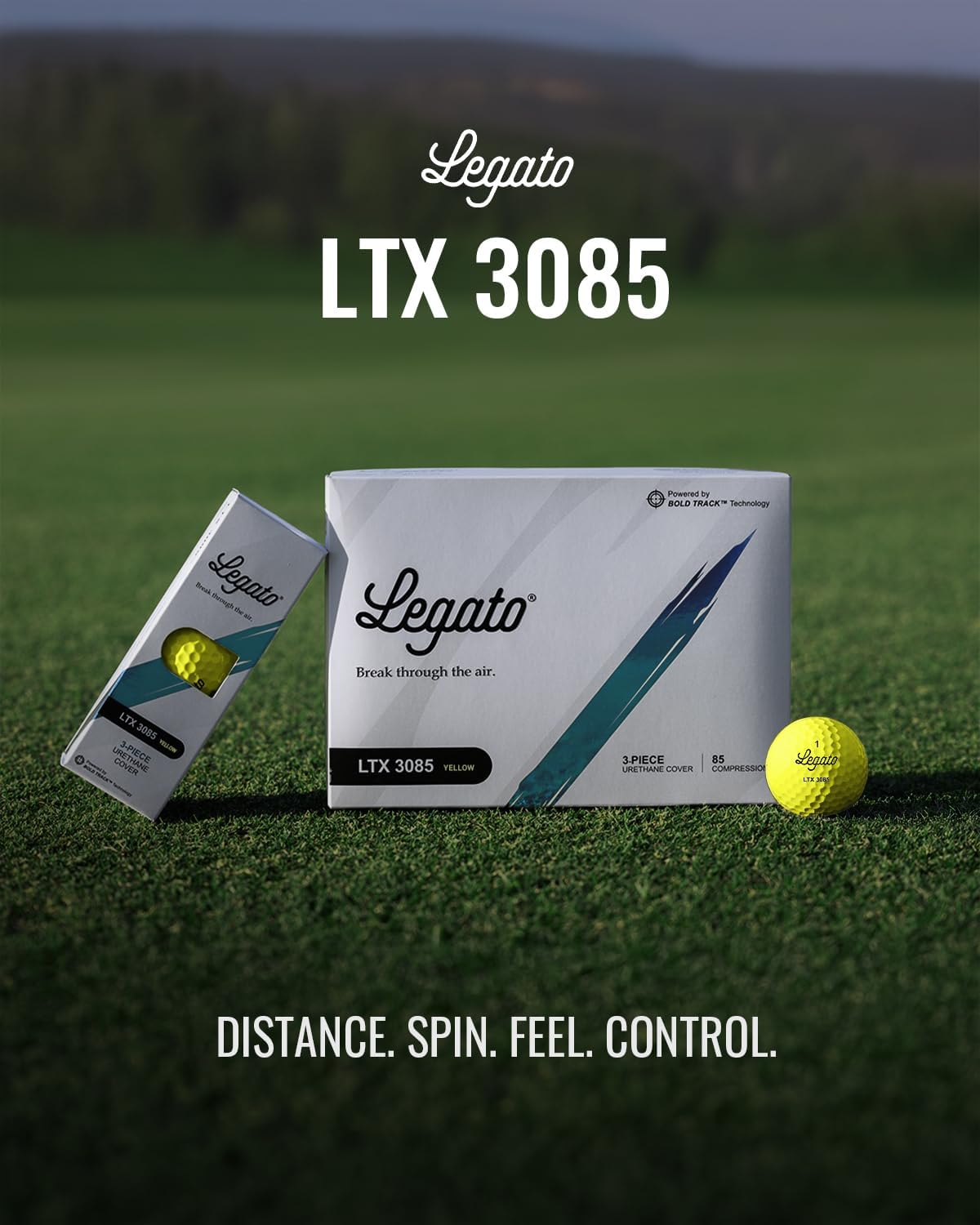 Balls LTX3085, 3 Piece, Urethane Cover, 12 Packs | Maximized Spin Control & Soft Feel, 85 Compression for Maximized Distance, USGA Conforming