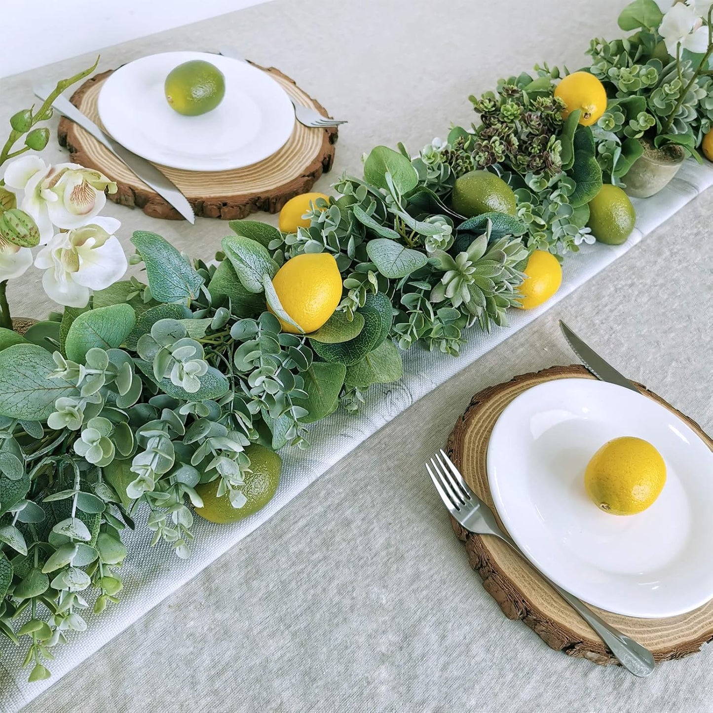 28 Pcs Fake Lemon Artificial Fruits Vivid Green and Yellow Lemon Mixed Set Lifelike Simulation Fruit for Home House Kitchen Party Decoration