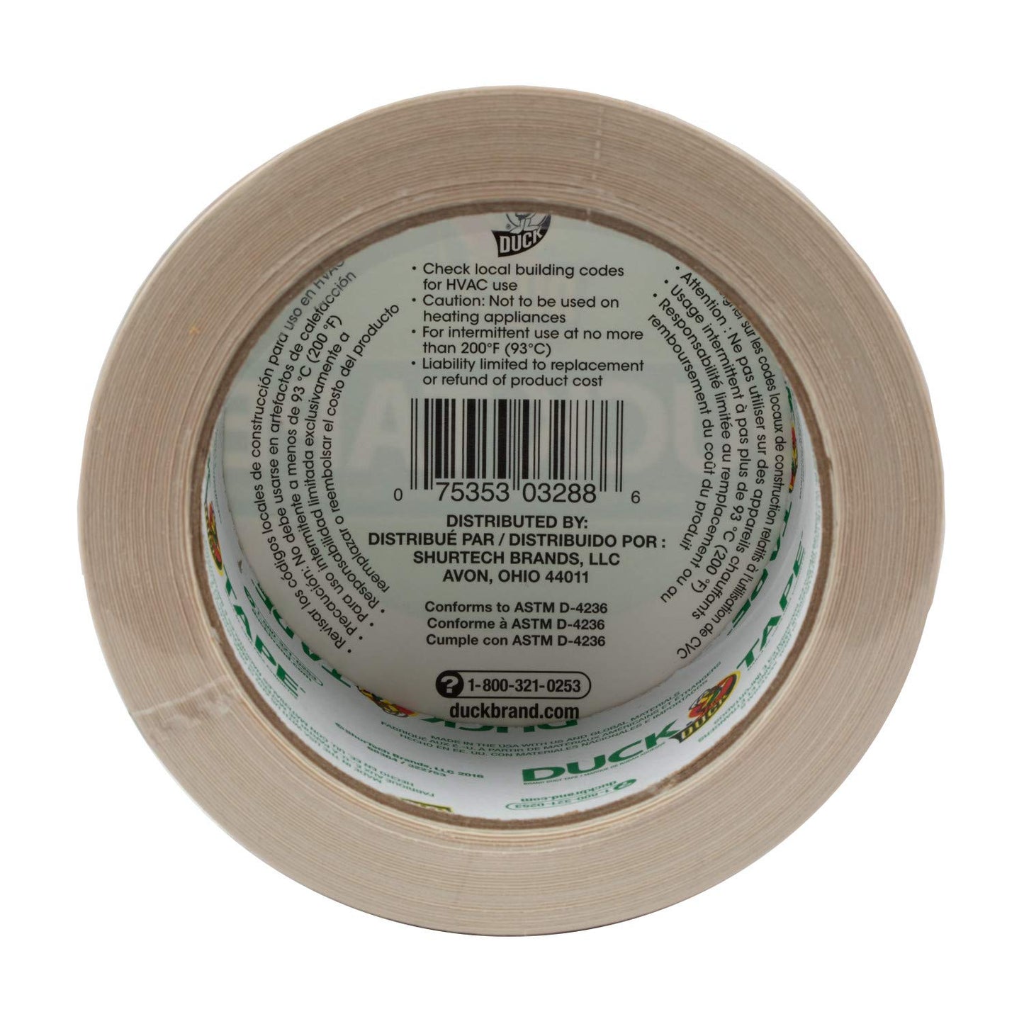 Duck 1304966 Tape, Yellow Sunburst, 1.88" x 20 Yards, Single Roll