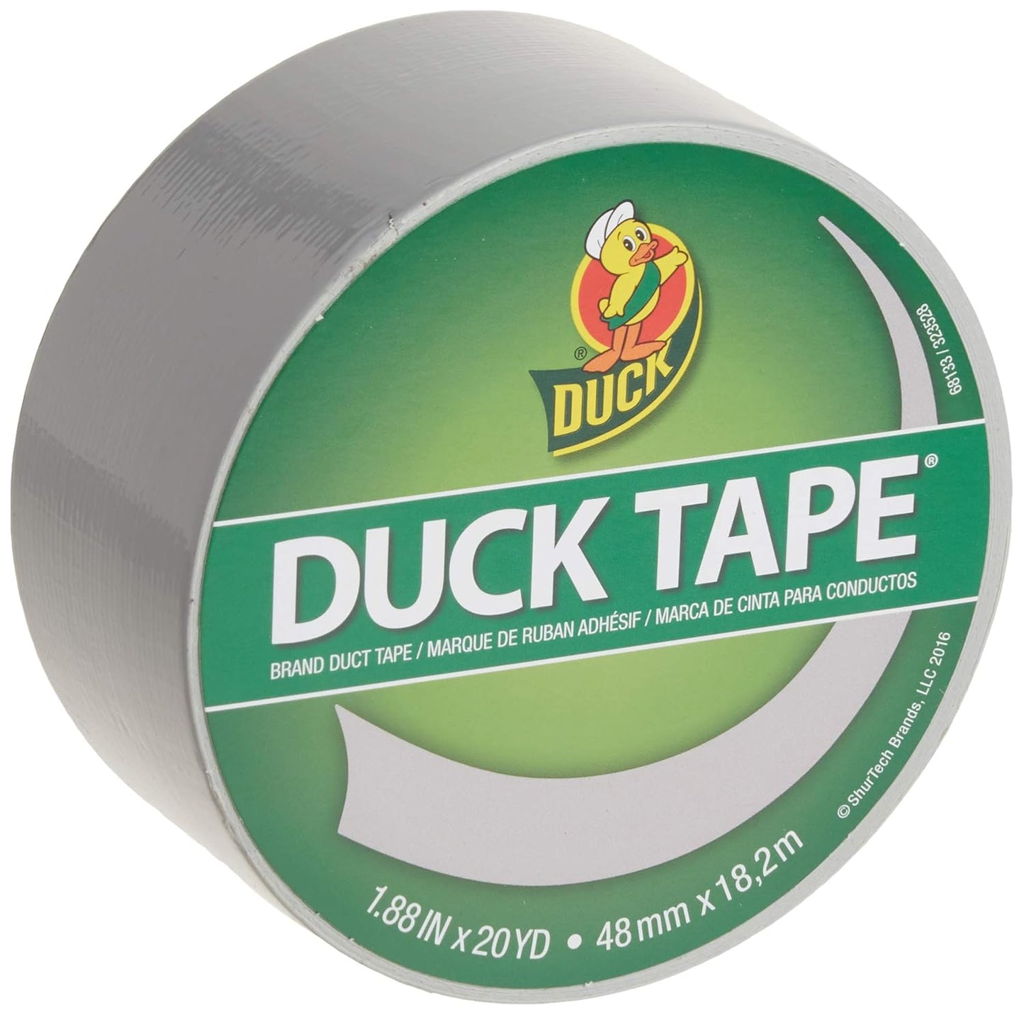 Duck 1304966 Tape, Yellow Sunburst, 1.88" x 20 Yards, Single Roll