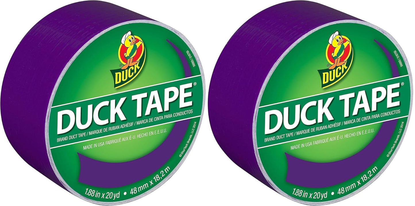 Duck 1304966 Tape, Yellow Sunburst, 1.88" x 20 Yards, Single Roll