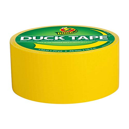 Duck 1304966 Tape, Yellow Sunburst, 1.88" x 20 Yards, Single Roll