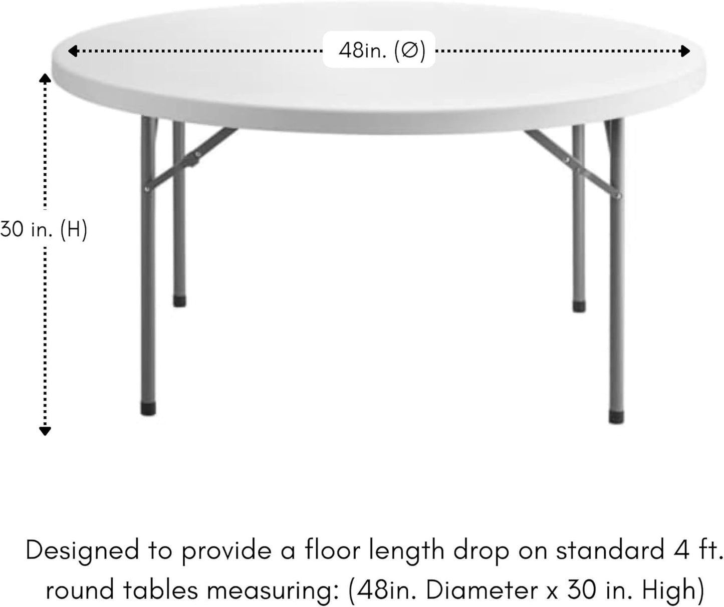 108 Inch Round Premium Polyester Tablecloth - Canary Yellow, Linen Table Cloth for Standard Round Tables