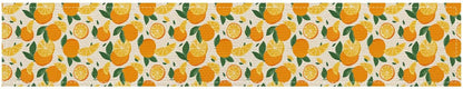 Orange Lemon Citrus Table Runner 13x72 Inch Burlap Farmhouse Dining Table Decor Pattern on Background Kitchen and Home Decoration for Spring Summer Gatherings