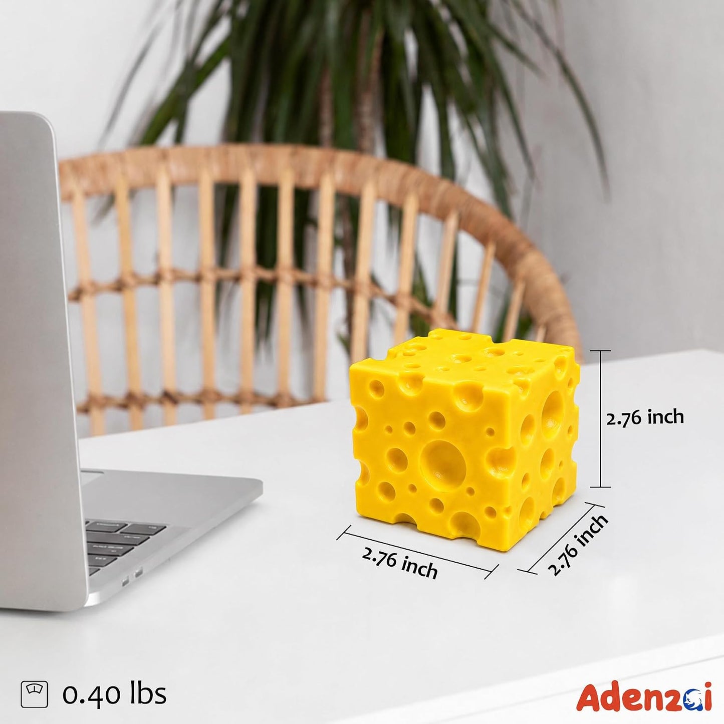 Yellow Cheese Squishy, Cheese Block Slow Rising Squishy Toy, Soft Foam Squeeze Toy, Stress Relief Sensory Fidget Toy,Fidget Anxiety Relief Toy, Gift for Kids and Adults 3242 Cheese 2.76 in.