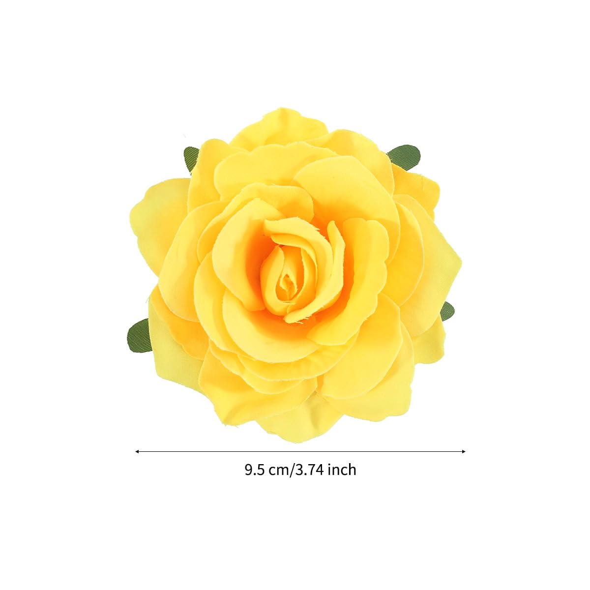 Yellow Rose Brooches Flower Hair Clips for Women | Brooches and Pins | Hair Accessories | Valentines Hair Clips, Wedding Hair Accessories for Women |Lapel Pin