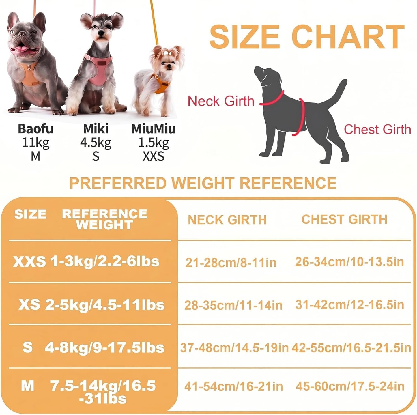 XS Dog Harness and Leash Set, Yellow, XS (4.5-11 lbs) | Extra Small Dog Harness, Puppy Harness and Leash, Soft Lightweight and Adjustable, Xsmall Dog Harness for Daily Walks