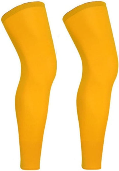 Sports Compression Long Leg Sleeves Full Length Knee Sleeves UV for Men Women Youth Running Basketball Football Cycling