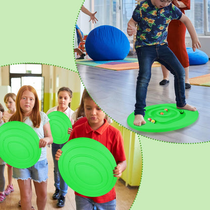 Kids Maze Balance Board Plastic Wobble Rocker Balance Board with Mini Balls Load 170lb for Balancing Exercise Equipment Game Boys Girls Physical Therapy 18.5 x 14.57 Inch(Yellow,Cute)