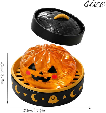 Halloween Spooky Ghost Dumpling,Colorful Dumplings Stress Balls with Food Steamer