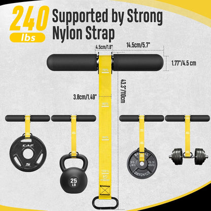 Forearm Strengthener & Forearm Exerciser, Wrist Roller with Thicker Handle, Forearm Strength Trainer with Adjustable Strap - Ideal for Grip Strength, Muscle Building, Rehabilitation