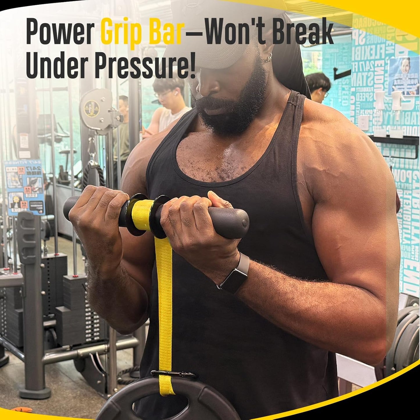 Forearm Strengthener & Forearm Exerciser, Wrist Roller with Thicker Handle, Forearm Strength Trainer with Adjustable Strap - Ideal for Grip Strength, Muscle Building, Rehabilitation