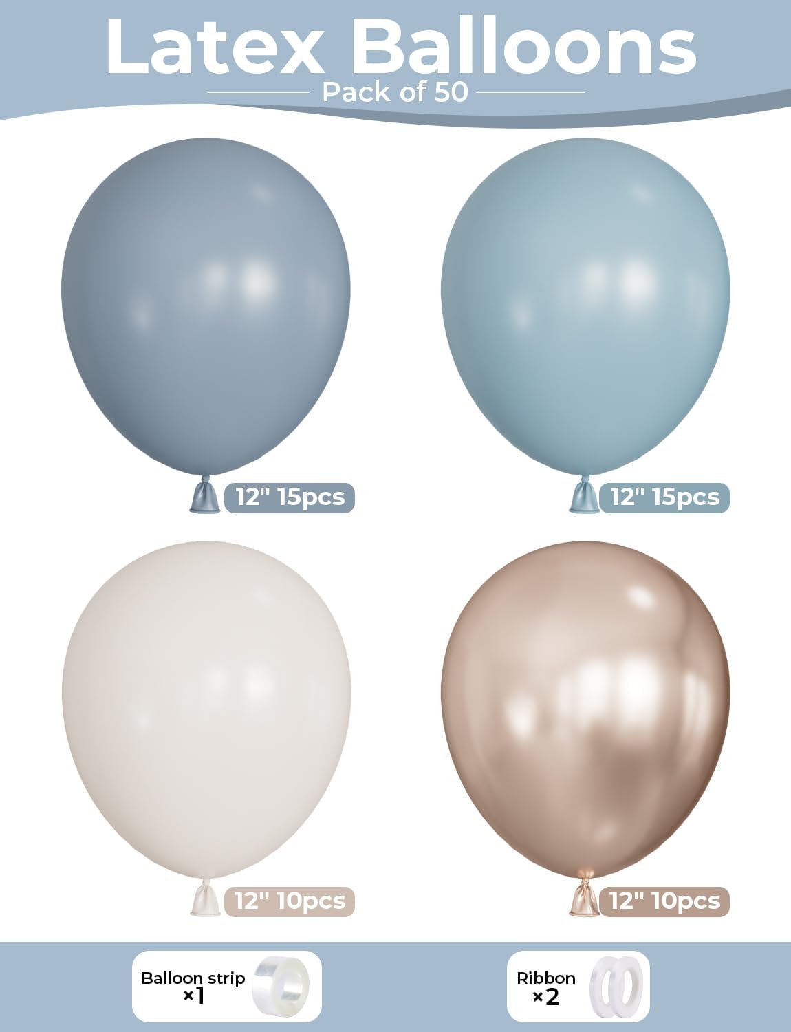 Yellow and White Balloons, Pastel Yellow and White Party Balloons | 50Pcs 12inch Yellow White Confetti Balloons for Sunflower Honeybee Birthday Baby Shower Party Decorations, Indoor Outdoor