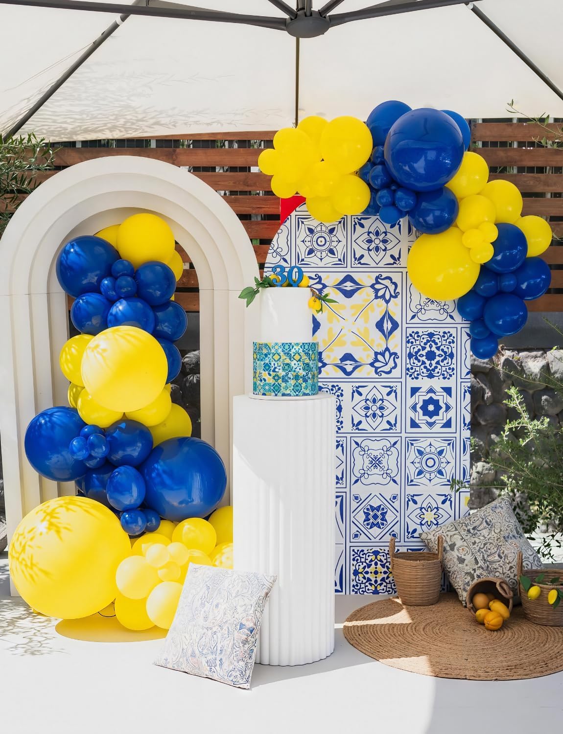 Yellow and White Balloons, Pastel Yellow and White Party Balloons | 50Pcs 12inch Yellow White Confetti Balloons for Sunflower Honeybee Birthday Baby Shower Party Decorations, Indoor Outdoor