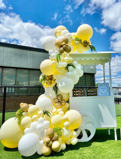 Yellow and White Balloons, Pastel Yellow and White Party Balloons | 50Pcs 12inch Yellow White Confetti Balloons for Sunflower Honeybee Birthday Baby Shower Party Decorations, Indoor Outdoor