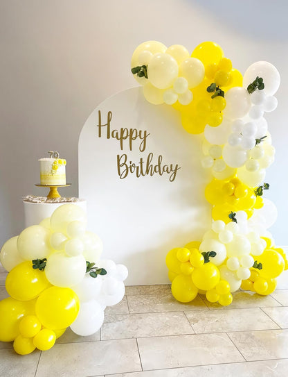 Yellow and White Balloons, Pastel Yellow and White Party Balloons | 50Pcs 12inch Yellow White Confetti Balloons for Sunflower Honeybee Birthday Baby Shower Party Decorations, Indoor Outdoor