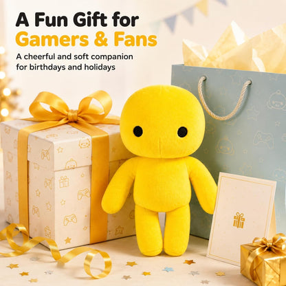 Wobbly Life Yellow Man Plush Pillow– Soft Stuffed Character Pillow, Cute Wobbly Life Yellow Man Octopus Inspired Hallowen Gift