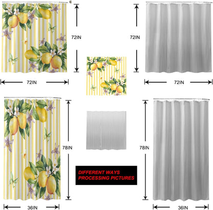 Happy Birthday Shower Curtain with Hooks, Birthday Cake Shower Curtains with Rustproof Grommet, Waterproof Bathroom Decor for Hotel, Bathtub, Camper, 60"x72"