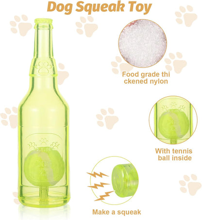 Yellow Water Bottle Dog Toy,Crunchnplay Bottle Toy for Dogs,Floating Dog Chew Toys,Squeaky Dog Toys for Aggressive Chewers,Dog Toy Water Bottle Cruncher,Interactive Dog Toys for Small Dogs Boredom