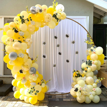 110pcs Yellow Balloons 12 Inch Latex Balloon for Yellow Birthday Decorations Wedding Christmas Gender Reveal Engagement Anniversary Princess Bridal Shower Baby Shower Decorations