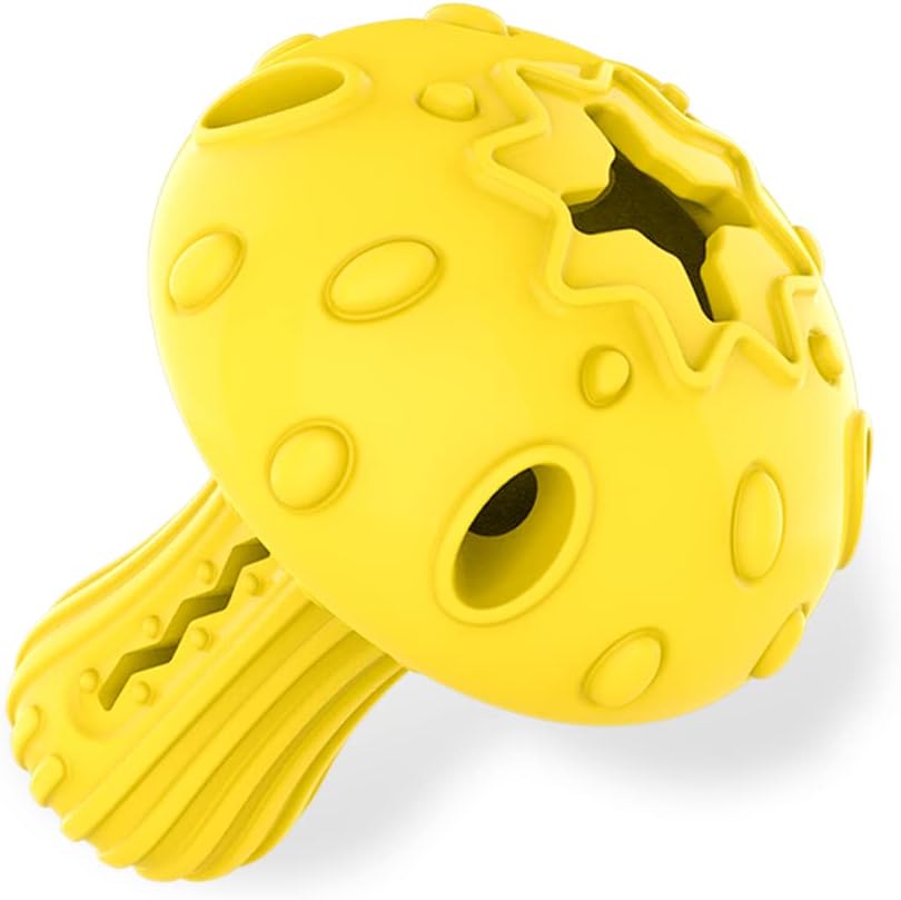 Dog Chew Toy for Large & Medium Dogs, Rubber Treat Dispensing Toy for Aggressive Chewers, Interactive Slow Feeder Tough Puzzle Toys Teeth Cleaning