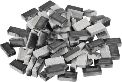 250g Ceramic Mosaic Tiles for Crafts Bulk, Rectangle Yellow Ceramic Tile for Mosaic Kits Garden Stepping Stone Cup Mat