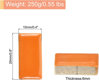 250g Ceramic Mosaic Tiles for Crafts Bulk, Rectangle Yellow Ceramic Tile for Mosaic Kits Garden Stepping Stone Cup Mat