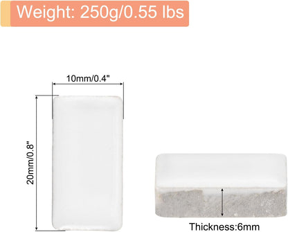 250g Ceramic Mosaic Tiles for Crafts Bulk, Rectangle Yellow Ceramic Tile for Mosaic Kits Garden Stepping Stone Cup Mat