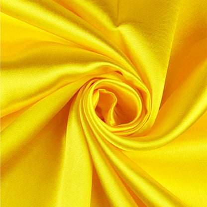 10 Pack Wedding Satin Yellow Table Runners 12 X 108 Inches Table Runner for Party Birthday Banquet Bridal Shower Baby Shower Engagement Tables Decorations - Yellow