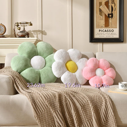 Flower Pillow,19.6In Daisy Pillow Yellow Throw Pillows | Decorative Pillows,Plush,PP Cotton Filling,Flower Shaped,Seating Cushion,for Sofa Couch Bed,Spring Cute Home Decor