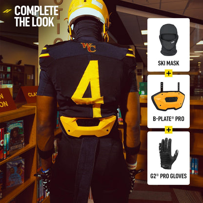 B-Plate Pro, Football Back Plate, Backplate for Shoulder Pads