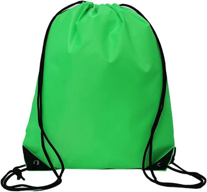 20 Pcs Drawstring Backpack Bulk Draw String Bags Cinch Polyester Bag for Gym Sport, Yellow