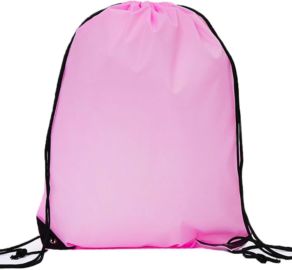 20 Pcs Drawstring Backpack Bulk Draw String Bags Cinch Polyester Bag for Gym Sport, Yellow