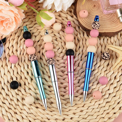 100 Pcs 15mm Silicone Beads for Keychain Making, Browm Yellow Beads Bulk Round Beads for Bracelets Crafts Beadable Pens Decorations Jewelry Making Party Favors Supplies