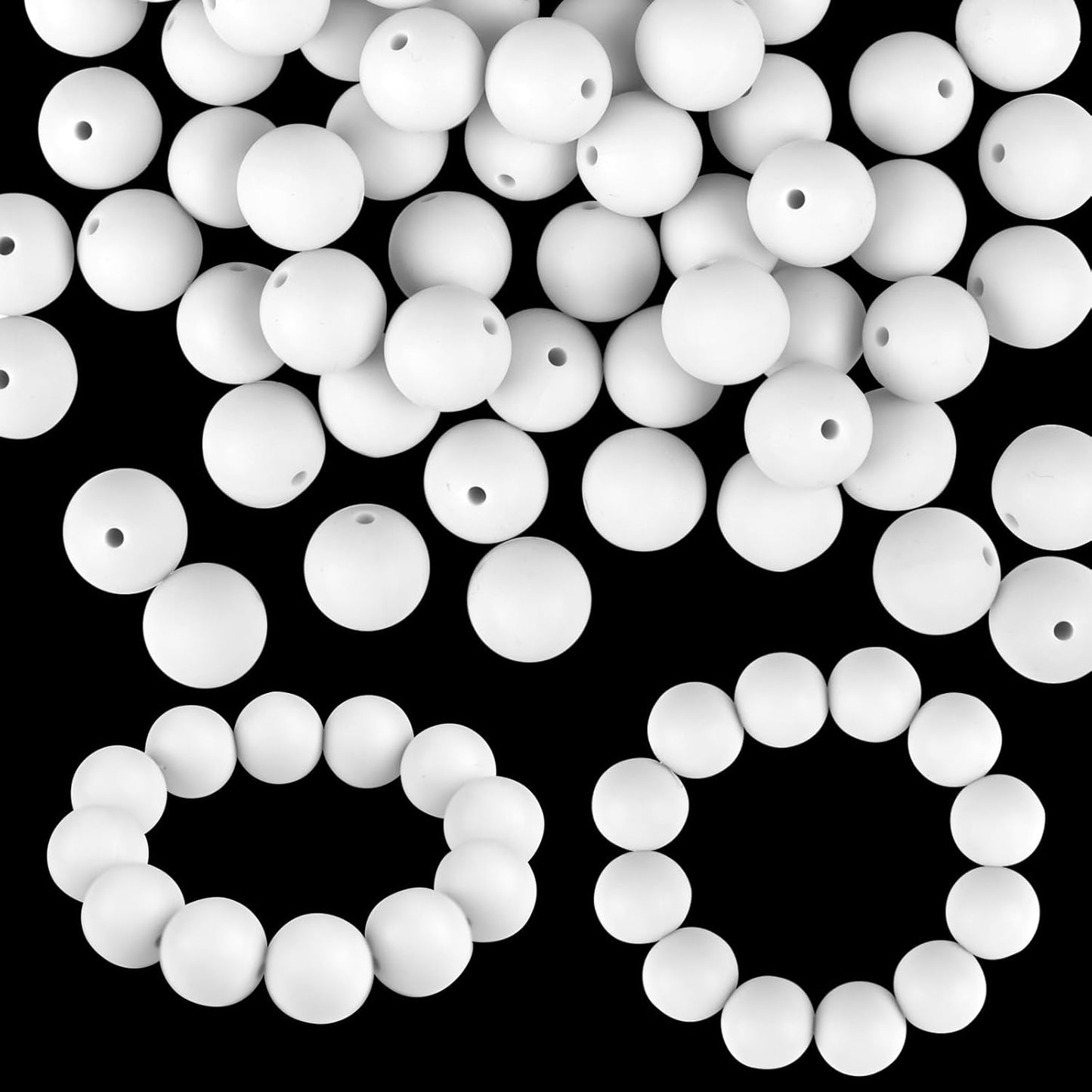100 Pcs 15mm Silicone Beads for Keychain Making, Browm Yellow Beads Bulk Round Beads for Bracelets Crafts Beadable Pens Decorations Jewelry Making Party Favors Supplies