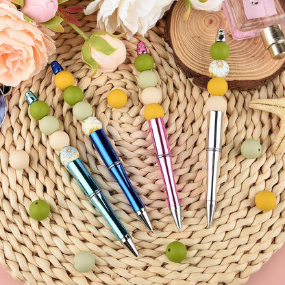 100 Pcs 15mm Silicone Beads for Keychain Making, Browm Yellow Beads Bulk Round Beads for Bracelets Crafts Beadable Pens Decorations Jewelry Making Party Favors Supplies