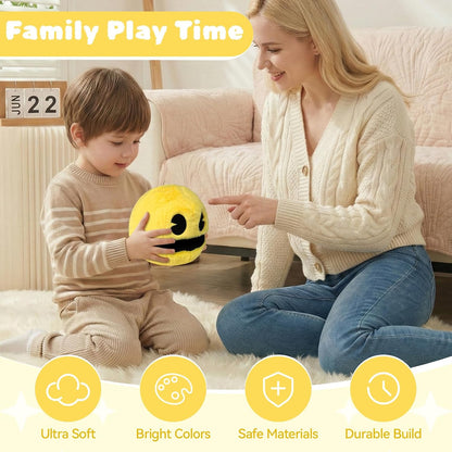 6" pacn Game Man Plush Toys Yellow Portable Plush Stuffed Toy Ghost Stuffed Animal Suitable for Party Decoration Suitable for Festivals/Birthday Gifts