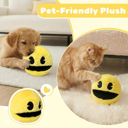 6" pacn Game Man Plush Toys Yellow Portable Plush Stuffed Toy Ghost Stuffed Animal Suitable for Party Decoration Suitable for Festivals/Birthday Gifts