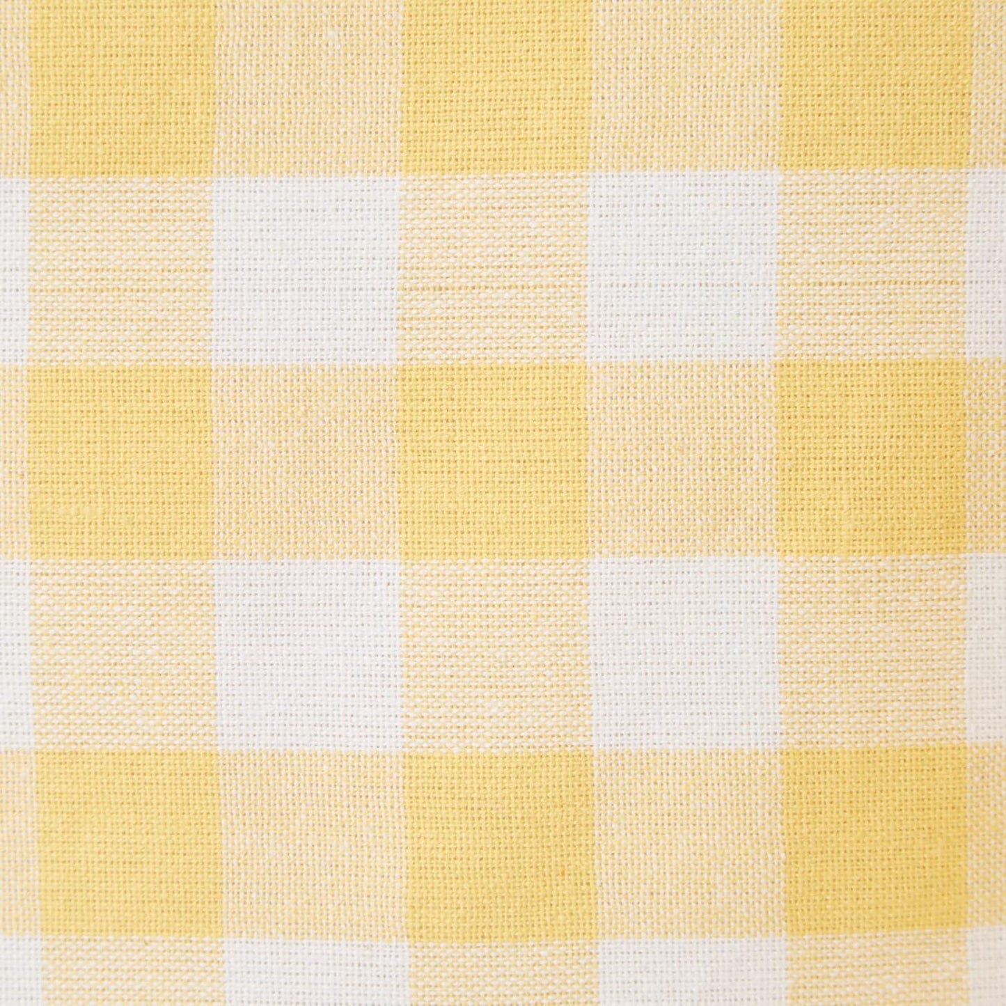 Checkered Tabletop Collection 100% Cotton, Machine Washable, Tablecloth, 60x84, Yellow