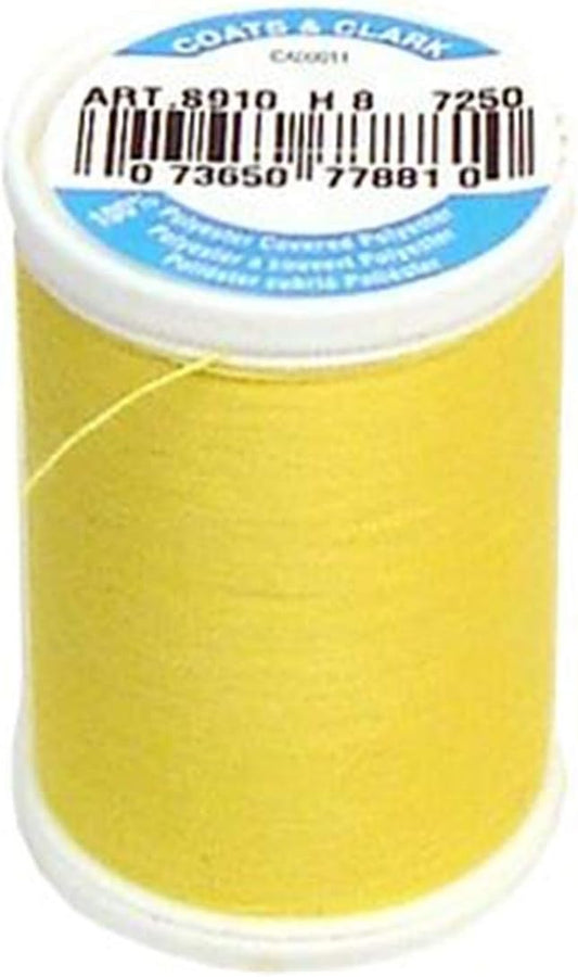 Coats Thread & Zippers Dual Duty XP General Purpose Thread, 250-Yard, Sun Yellow 1 Pack