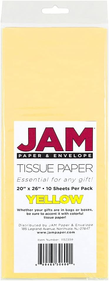 Tissue Paper - Yellow - 10 Sheets/Pack