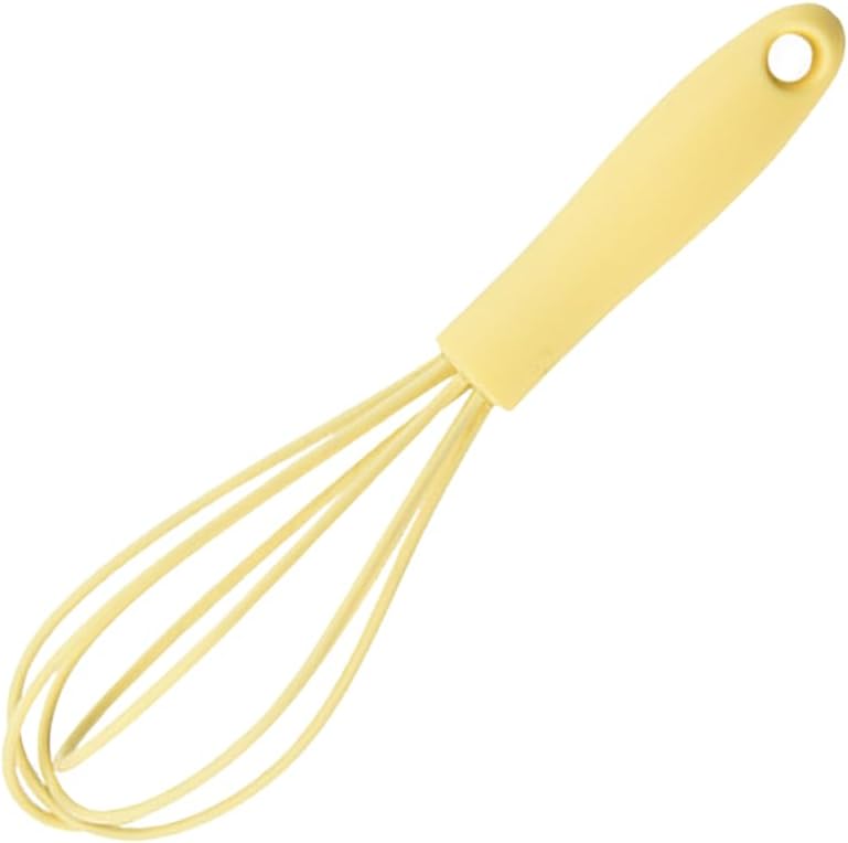 6Pcs Silicone Whisk, Mini Whisk Set, Small Whisks For Cooking, Hand Milk Frothers, For Non-Stick Cookware,Egg Beater Perfect For Blending,Whisking,Beating,Frothing & Stirring (Yellow)