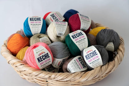 Baby Cotton, 60% Cotton 40% Acrylic Yarn, Soft Cotton Yarn for Crochet and Knitting, Amigurumi Yarn 1 Skein/Ball 1.76 Oz (50g) / 180 Yrds (165m) - Yellow