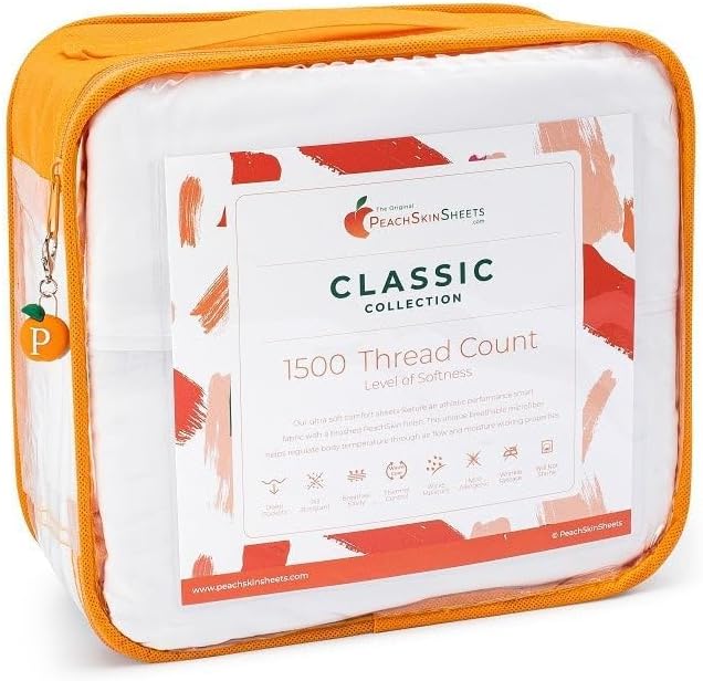 Cooling Bed Sheets for Hot Sleepers - Ultra-Soft Breathable Peachskin Performance Fabric™, Moisture-Wicking, Deep Pocket Sheet Set, Oeko-TEX®, (Split King Size, Buttercream Yellow)