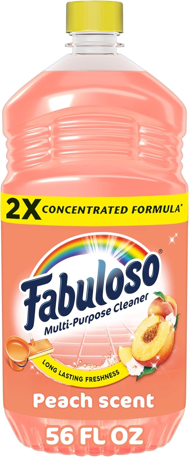 2X All-Purpose Cleaner, Refreshing Lemon Scent, 56 fl oz | No Rinse Floor Cleaner, Long-Lasting Freshness, Multi-Purpose Cleaner, Concentrated Formula, Everyday Cleaning, No Residue