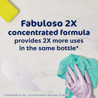 2X All-Purpose Cleaner, Refreshing Lemon Scent, 56 fl oz | No Rinse Floor Cleaner, Long-Lasting Freshness, Multi-Purpose Cleaner, Concentrated Formula, Everyday Cleaning, No Residue