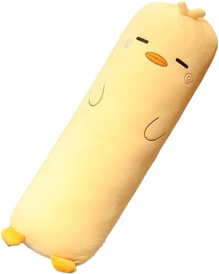 Long Plush Pillow, Yellow Duck 39 Inch, Cute Body Stuffed Animals | 27/33/39 Inch, Soft Cuddle Bedroom Pillow, Kawaii Home Decor Toy Plushies, Comfort Gifts for Kids Adults