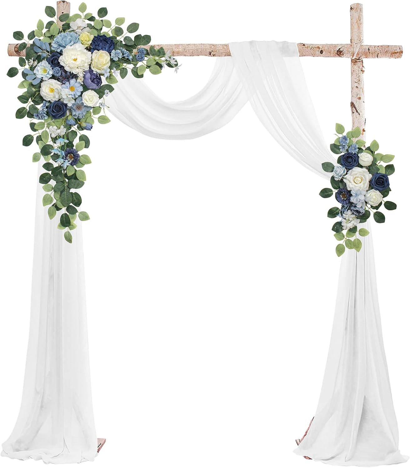 Wedding Arch Flowers Kit,Artificial Flower Arch Decor,2pcs Artificial Flower Arrangement for Wedding Decor Reception Backdrop Floral Decorations (Yellow&Sunflower)